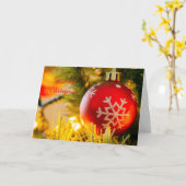 クリスマスカード カード (黄色い花)
