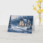 クリスマスカード カード (黄色い花)