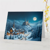 クリスマスカード カード (黄色い花)