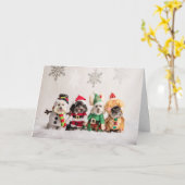 クリスマスカード カード (黄色い花)