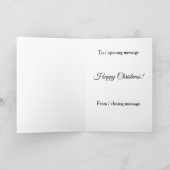 クリスマスカード - キスする赤い掘削機 カード (内部)
