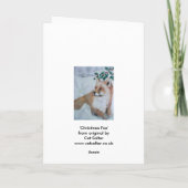 クリスマスカード – キツネ (裏面)