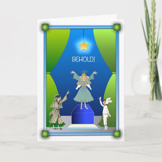 クリスマスカード: クリスマスのページェント シーズンカード (正面)