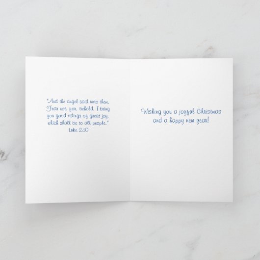 クリスマスカード: クリスマスのページェント シーズンカード (内部)