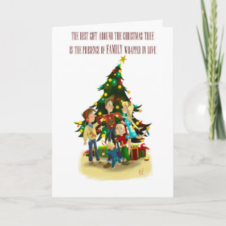 クリスマスカード – クリスマスの家族
