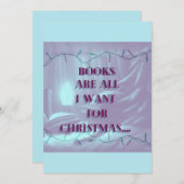 クリスマスカード：クリスマスの本 シーズンカード (正面/裏面)