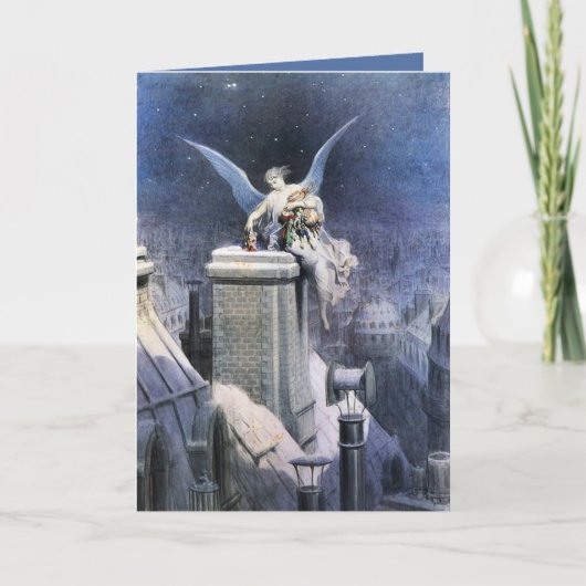 クリスマスカード「クリスマスイブエンジェル」 シーズンカード (正面)