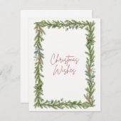 クリスマスカード「クリスマスウィッシュ」 シーズンカード (正面/裏面)