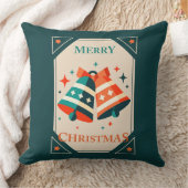 クリスマスカード – クリスマスジンルベルと星 クッション (ブランケット)