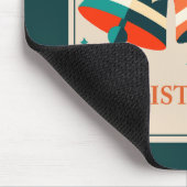 クリスマスカード – クリスマスジンルベルと星 マウスパッド (コーナー)