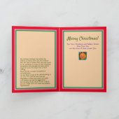 クリスマスカード クリムトスタイルの水彩画の木 カード (内部)