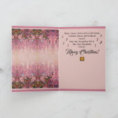 クリスマスカード クリムト風 ユーモア ピンクの木 カード (内部)