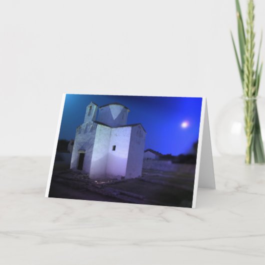 クリスマスカード：クロアチア教会 シーズンカード (正面)