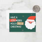 クリスマスカード（グリーティングカード） ノートカード (正面/裏面インサイチュ)