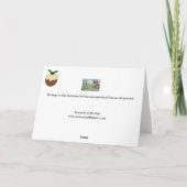 クリスマスカード – ゴルフ – スタイミング (裏面)