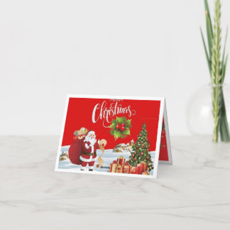 クリスマスカード サンキューカード