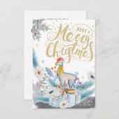 クリスマスカード サンキューカード (正面/裏面)