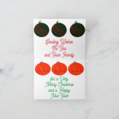 クリスマスカード サンキューカード (内部)