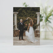 クリスマスカード サンキューカード (スタンド正面)