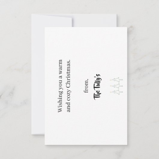 クリスマスカード サンキューカード (裏面)