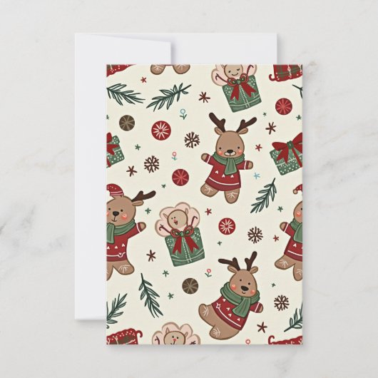 クリスマスカード サンキューカード (正面)