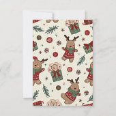 クリスマスカード サンキューカード (裏面)