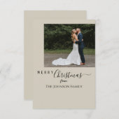 クリスマスカード サンキューカード (正面/裏面)