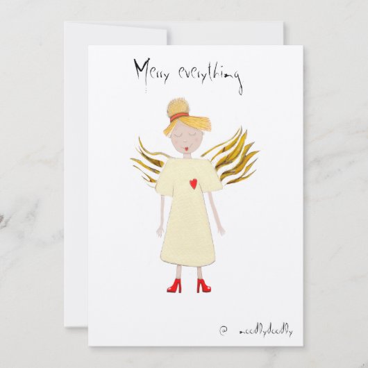 クリスマスカード サンキューカード (正面)