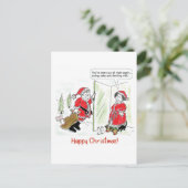 クリスマスカード…サンタオンクリスマスの朝 ポストカード (スタンド正面)