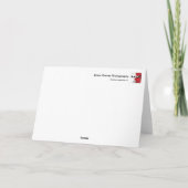 クリスマスカード:サンタクロースがやってくる... シーズンカード (裏面)