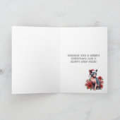 クリスマスカード | サンタ帽をかぶったスフィンクス猫 カード (内部)