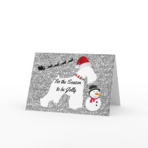 クリスマスカード（シュナウザー）