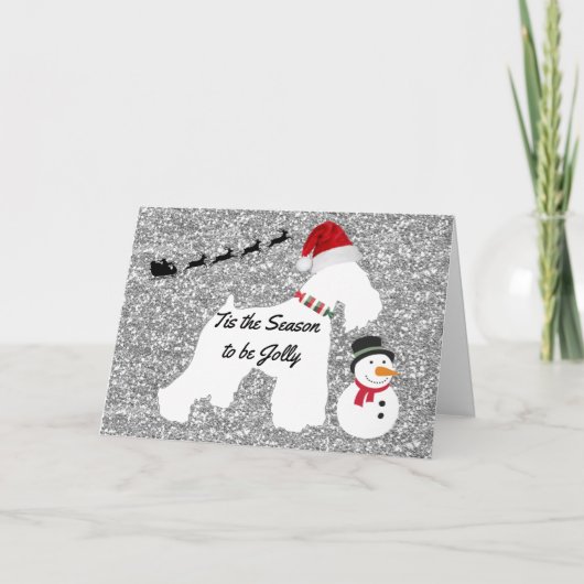 クリスマスカード（シュナウザー） シーズンカード (正面)