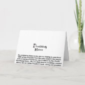 クリスマスカード「シュレッド・レーディー・トナカイ」 シーズンカード (裏面)