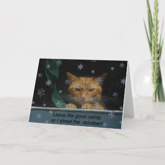 クリスマスカード「シュレッド・レーディー・トナカイ」 シーズンカード