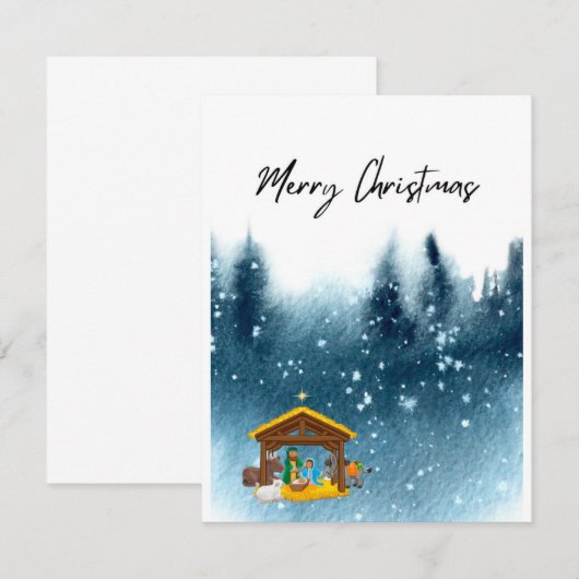 クリスマスカード シンプル (正面/裏面)