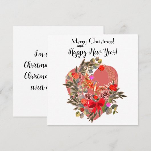 クリスマスカード！ シーズンカード (正面/裏面)