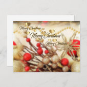 クリスマスカード シーズンポストカード (正面/裏面)