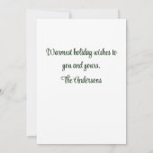 クリスマスカード　ジョワイユ・ノエル 招待状 (裏面)