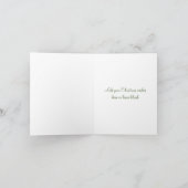 クリスマスカード – スカンジナビアのクリスマスグリーン (内部)