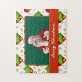 クリスマスカード(ストッキングと星) ジグソーパズル (縦)