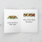 クリスマスカード - セビリアのアルカサル、スペイン カード (内部)