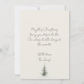 クリスマスカード ツリーとか聖書の節 サンキューカード (裏面)