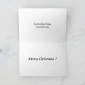 クリスマスカード-ニューヨーク市ブルックリンブリッジ シーズンカード (内部)