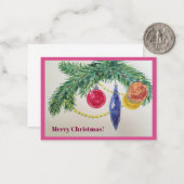 クリスマスカード ノートカード (正面/裏面インサイチュ)