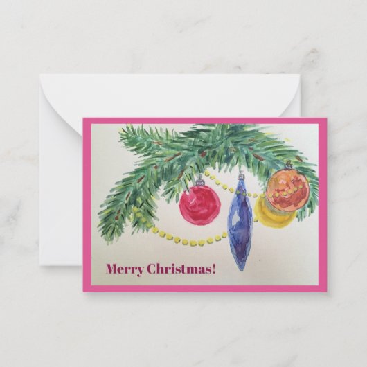 クリスマスカード ノートカード (正面)