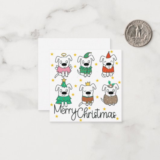 クリスマスカード ノートカード (正面/裏面インサイチュ)