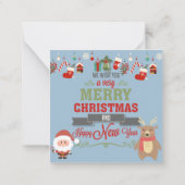 クリスマスカード ノートカード (裏面)