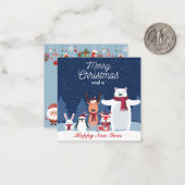 クリスマスカード ノートカード (正面/裏面インサイチュ)