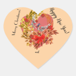 クリスマスカード！ ハートシール